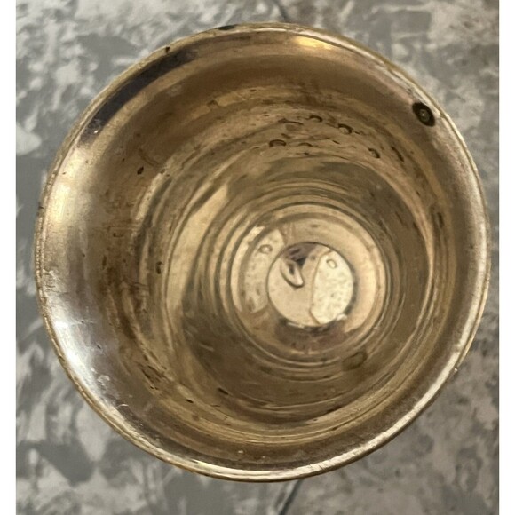 Vintage Wine Goblet Silverplate Chalice India EPNS‎ Marking Natural Patina Cup - Picture 2 of 4